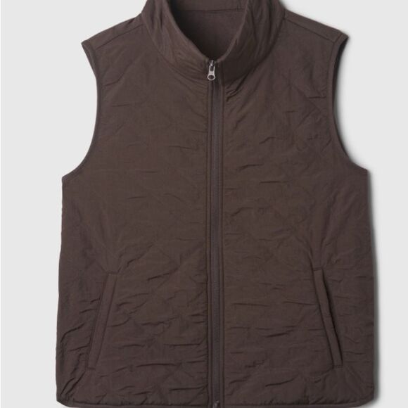 Green Quilted Gap Vest Size Small New with Tags - Picture 5 of 5